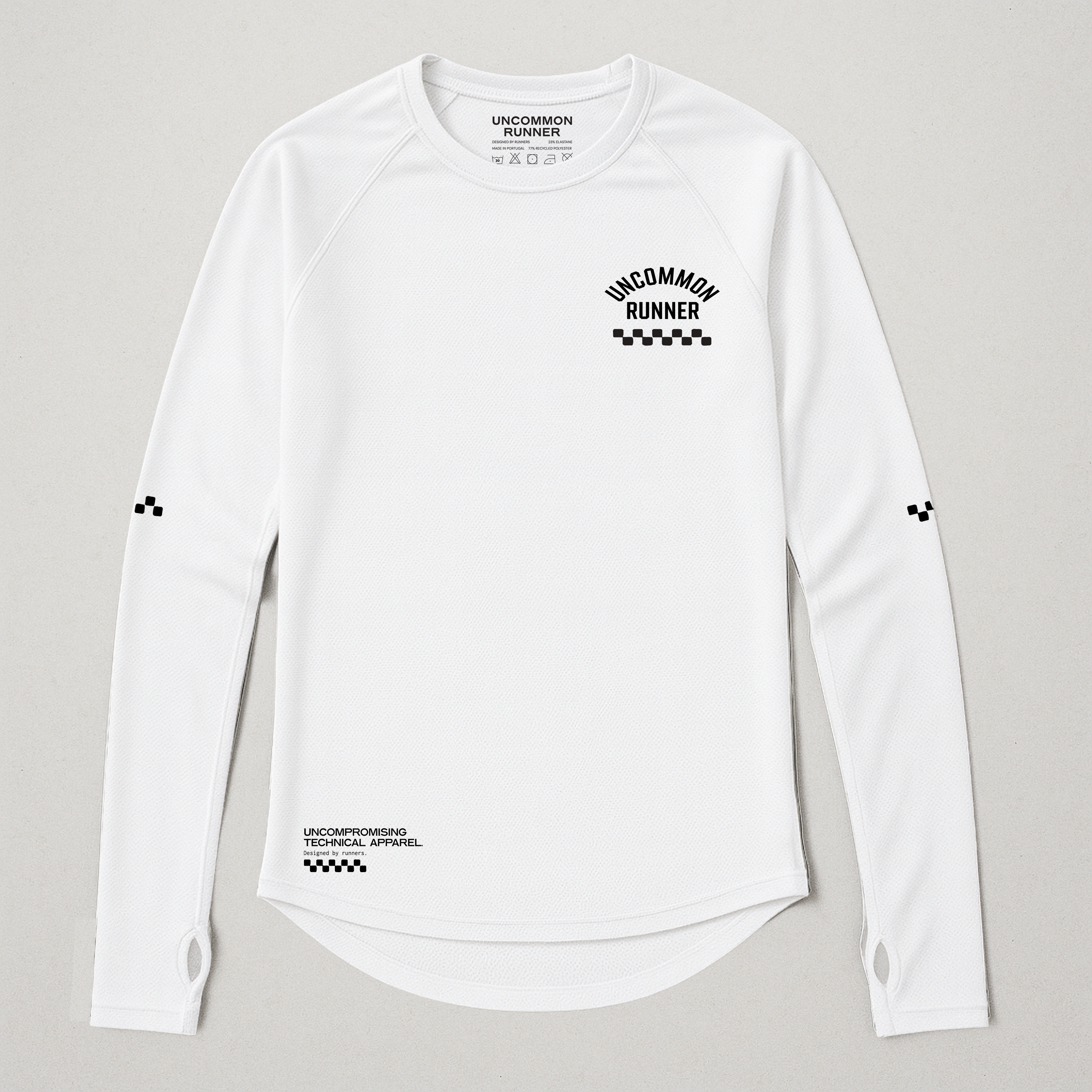 Long Sleeve TempoTech™ Running Tee - Vintage Flag - Uncommon Runner