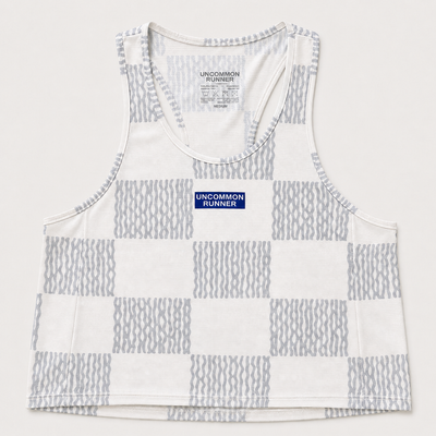 Women's Curisma Crop Singlet - Checker
