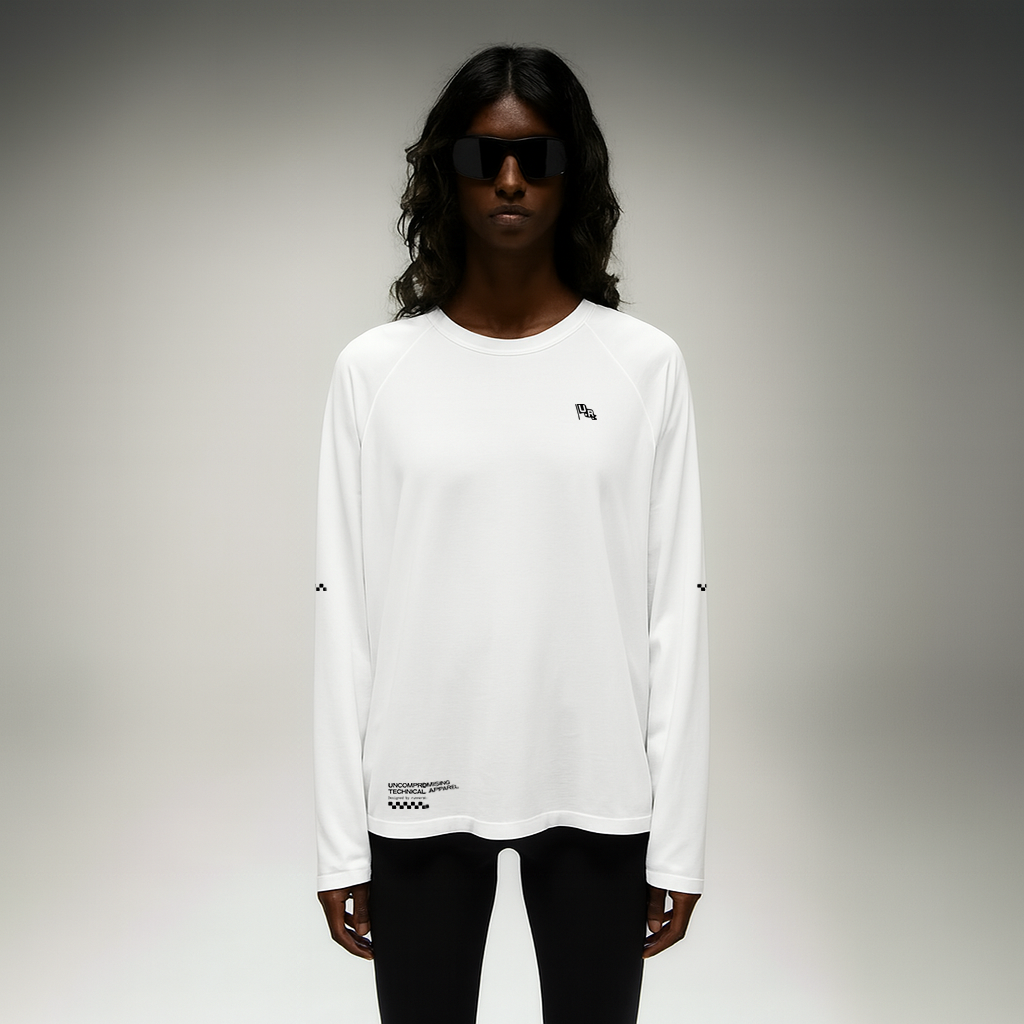 Long Sleeve TempoTech™ Running Tee W - White