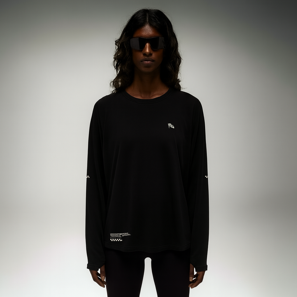 Long Sleeve TempoTech™ Running Tee W - Nero