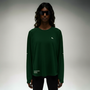 Long Sleeve TempoTech™ Running Tee W - Racing Green