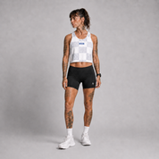 Women's Curisma Crop Singlet - Checker - Uncommon Runner
