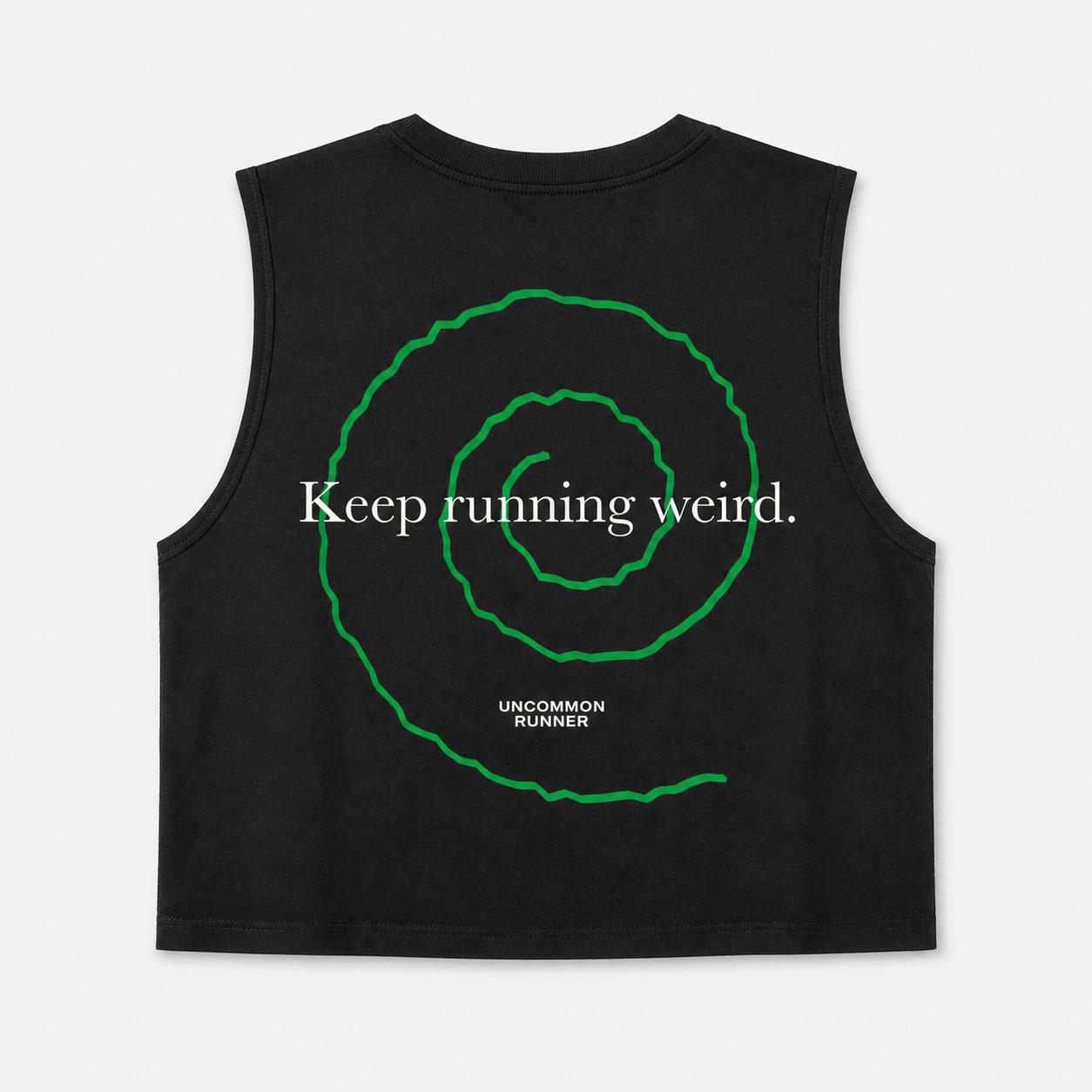 Keep Running Weird Crop Tank - Uncommon Runner