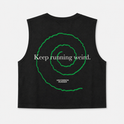 Keep Running Weird Crop Tank - Uncommon Runner