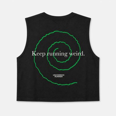 Keep Running Weird Crop Tank