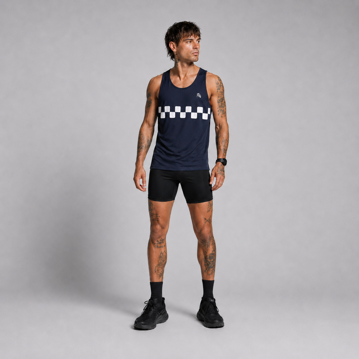 Men's Turismo Singlet - Midnight Racer - Uncommon Runner