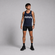 Men's Turismo Singlet - Midnight Racer - Uncommon Runner