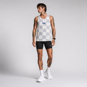 Men's Turismo Singlet - Checker - Uncommon Runner
