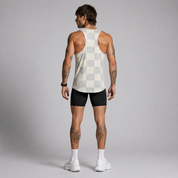 Men's Turismo Singlet - Checker - Uncommon Runner