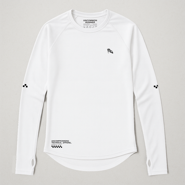Long Sleeve TempoTech™ Running Tee M - White