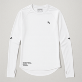 Long Sleeve TempoTech™ Running Tee - White - Uncommon Runner