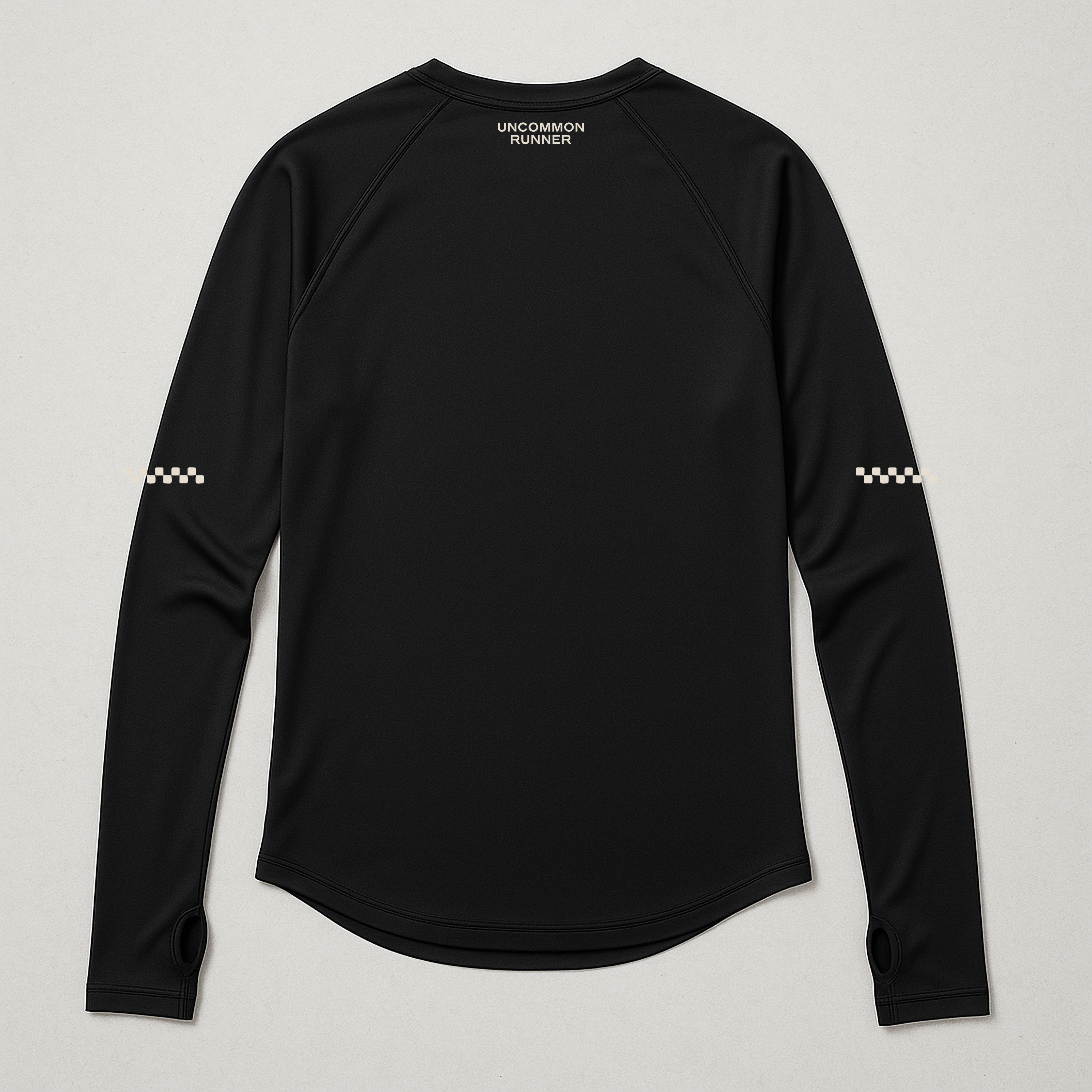 Long Sleeve TempoTech™ Running Tee - Nero - Uncommon Runner